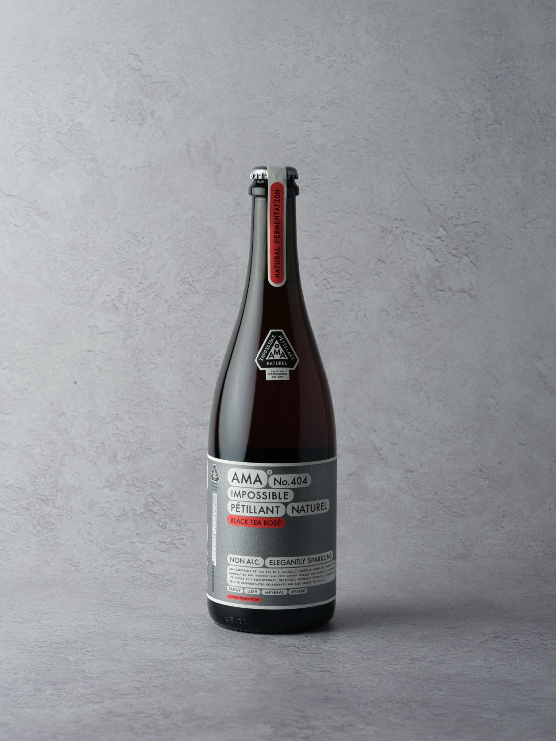 AMA 'No. 404' Black Ceylon Rosé, Non-Alcoholic Sparkling Tea 0.5% NEW!